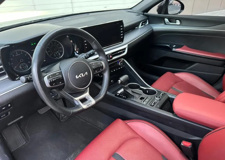 Kia GT k5 2023 BLACK RENTAL IN DUBAI - undefined